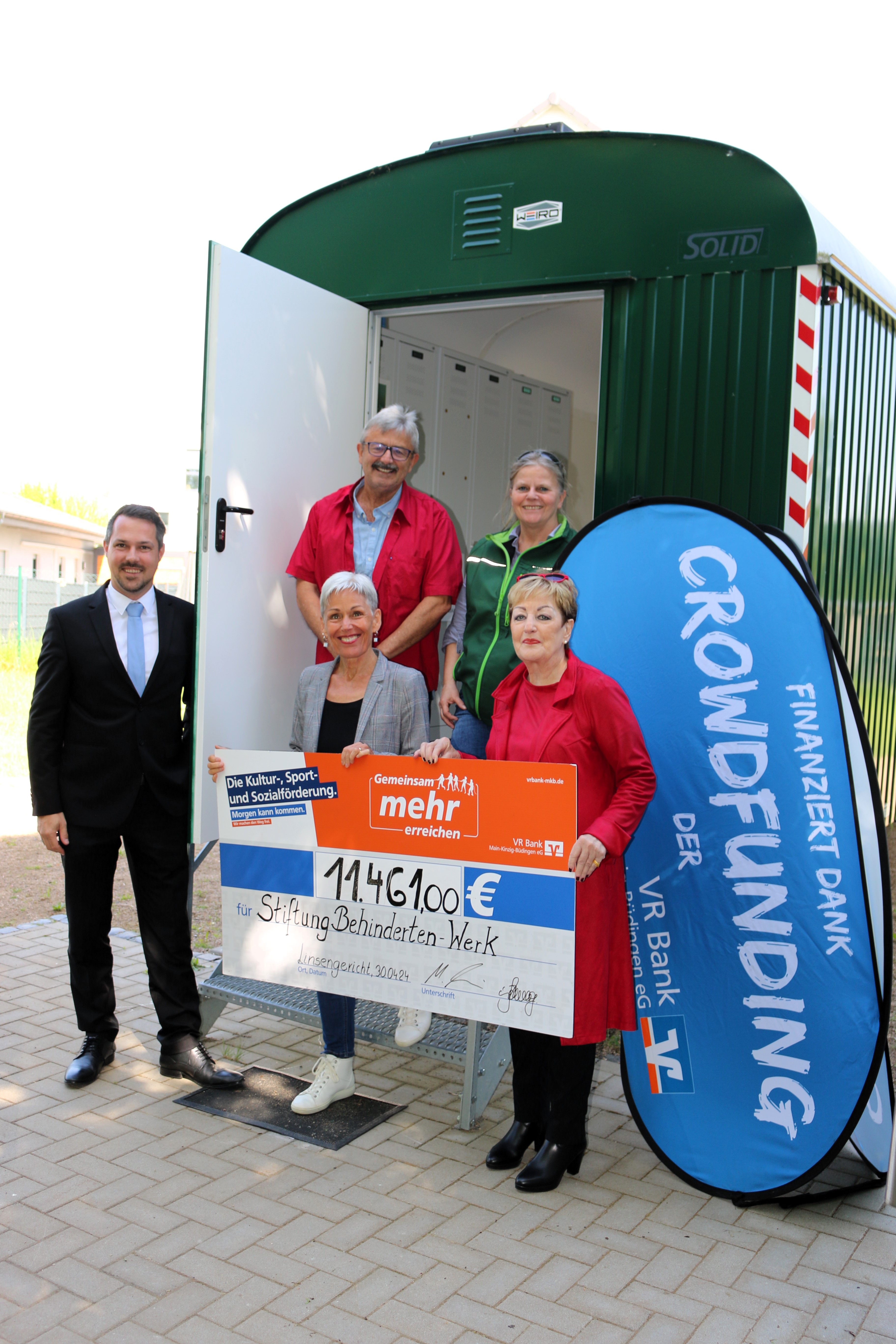 Freude über die erfolgreiche Crowdfunding-Aktion (von links): Mark Langlitz, Bettina Müller, Uwe Häuser, Cornelia Zürn und Beate Funck.